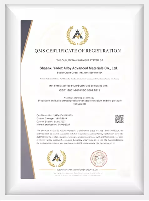 QMS Certificate of Registration